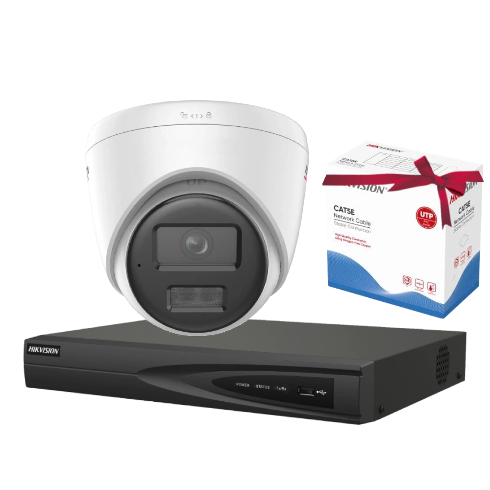 Комплект Hikvision DS-2CD1327G2H-LIUF 2МП (2.8мм) Комплект Hikvision DS-2CD1327G2H-LIUF 2МП (2.8мм)