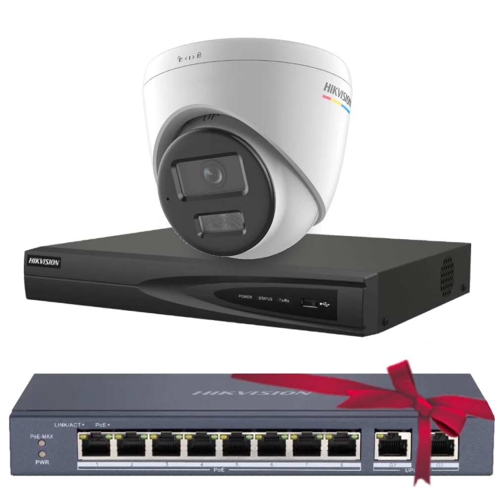 Комплект Hikvision DS-2CD1347G2H-LIUF 4МП (2.8мм) Комплект Hikvision DS-2CD1347G2H-LIUF 4МП (2.8мм)