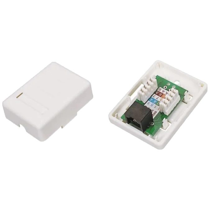 Розетка компютерна одинарна EServer 1хRJ45 UTP CAT5e