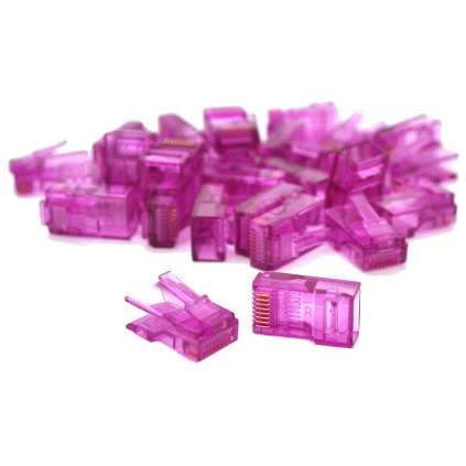 Конектор Ritar RJ-45 8P8C UTP Cat-5 (100 шт/уп.) Q100 Violet Конектор Ritar RJ-45 8P8C UTP Cat-5 (100 шт/уп.) Q100 Violet