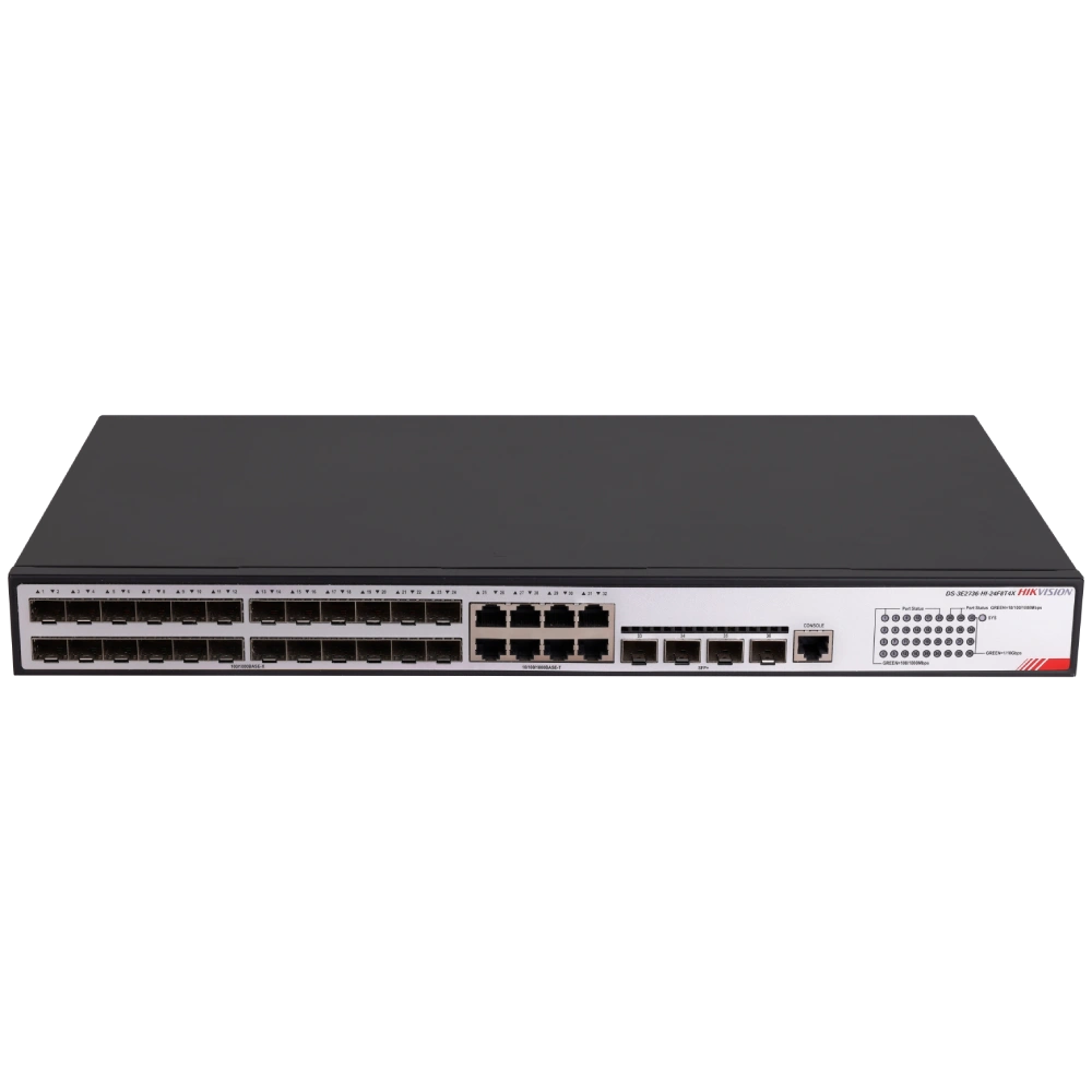 Комутатор 32 порта керований Hikvision DS-3E2736-HI-24F8T4X