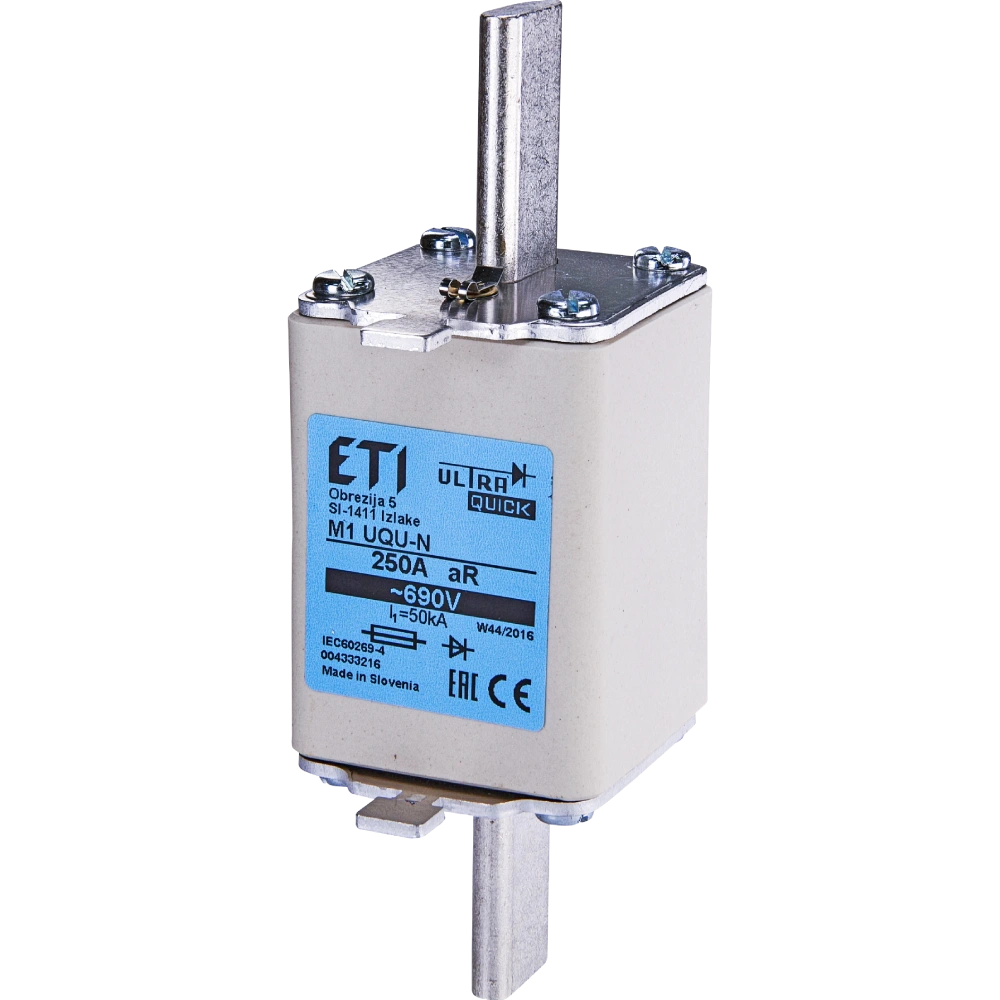 Предохранитель ETI M1UQU-N/200A/690V aR (50kA) Предохранитель ETI M1UQU-N/200A/690V aR (50kA)