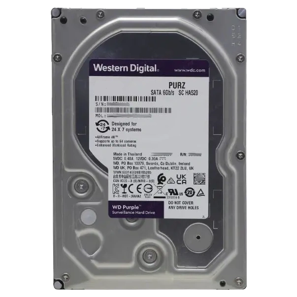 Жорсткий диск Western Digital Purple 3.5 4TB (WD44PURZ)