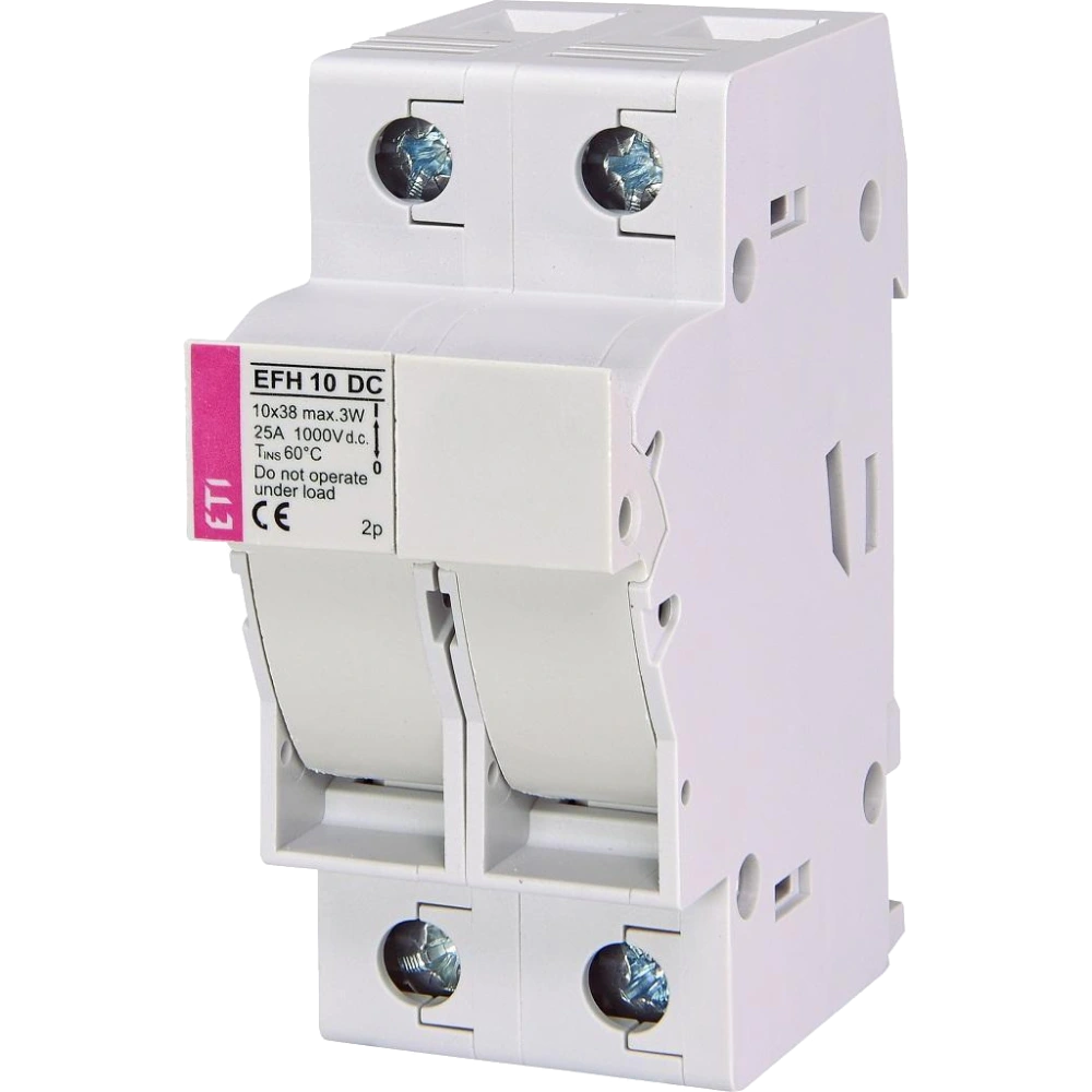 Держатель предохранителя ЕТІ EFH 10 2P 25A 1000V DC Держатель предохранителя ЕТІ EFH 10 2P 25A 1000V DC