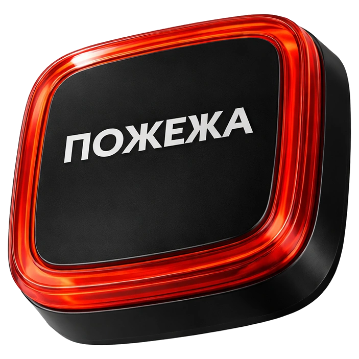Cповіщувач Ajax EN54 FireProtect (VAD) black пожарный световой “ПОЖЕЖА“