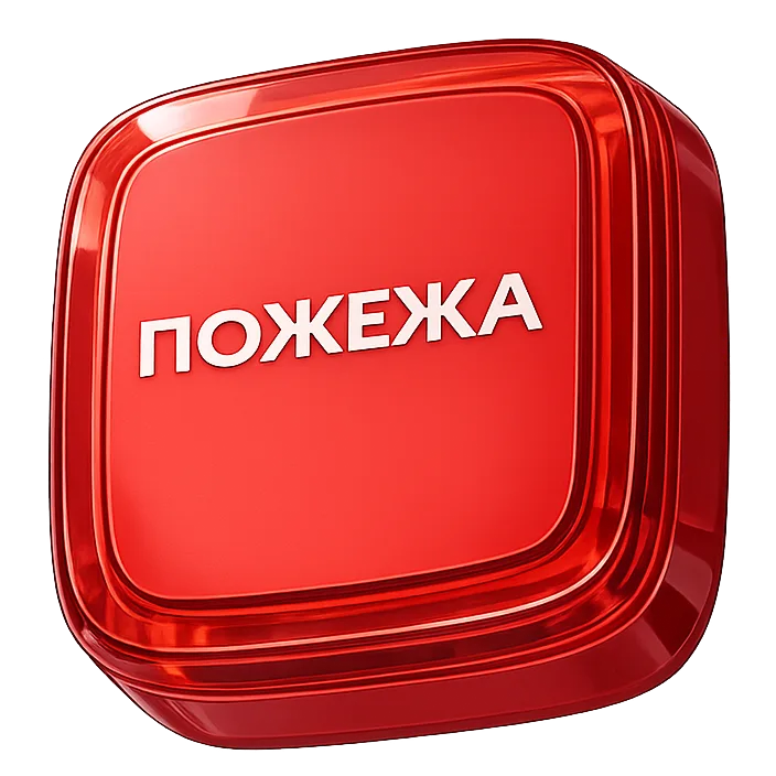Cповіщувач Ajax EN54 FireProtect (VAD) red пожарный световой ПОЖЕЖА