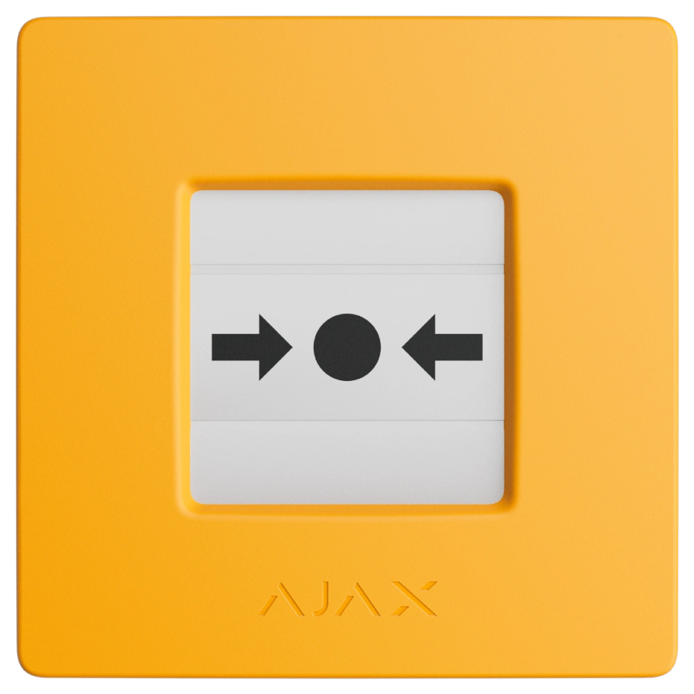 Сповіщувач Ajax Manual Call Point (Yellow) ручной беспроводной Сповіщувач Ajax Manual Call Point (Yellow) ручной беспроводной