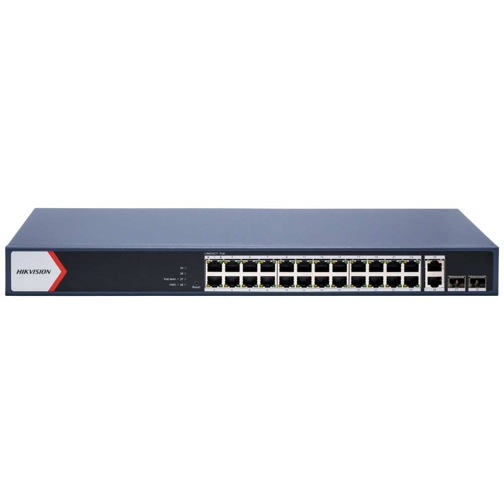 Комутатор 8 портів керований Hikvision DS-3E1528P-EI/M PoE Комутатор 8 портів керований Hikvision DS-3E1528P-EI/M PoE