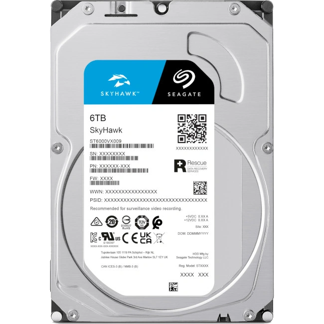 Жорсткий диск внутрішній Seagate SkyHawk ST6000VX009 6Тб Жорсткий диск внутрішній Seagate SkyHawk ST6000VX009 6Тб