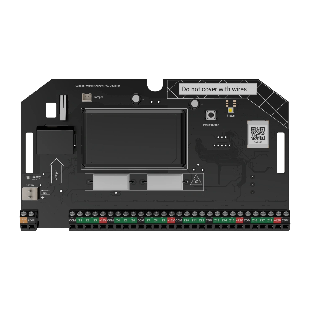 Ajax Superior MultiTransmitter G3 Jeweller (without casing) Беспроводной модуль для интеграции до 18 сторонних устройств в Ajax