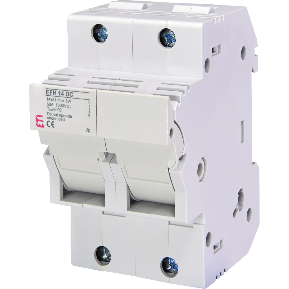 Держатель предохранителя ЕТІ EFH 14 2P 50A 1000V DC Держатель предохранителя ЕТІ EFH 14 2P 50A 1000V DC