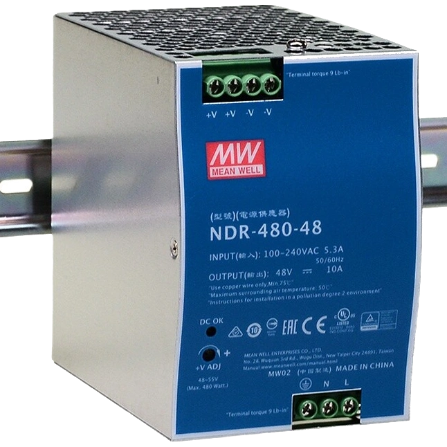 Блок живлення Mean Well NDR-480-48 Блок живлення Mean Well NDR-480-48