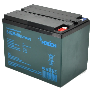 Акумуляторна батарея тягова AGM MERLION 6-DZM-60 12V 60Ah Акумуляторна батарея тягова AGM MERLION 6-DZM-60 12V 60Ah