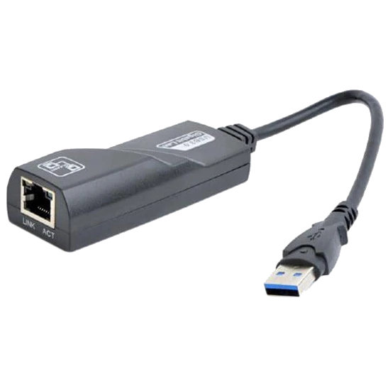 Адаптер з USB на Gigabit Ethernet Gembird NIC-U3-02 Адаптер з USB на Gigabit Ethernet Gembird NIC-U3-02