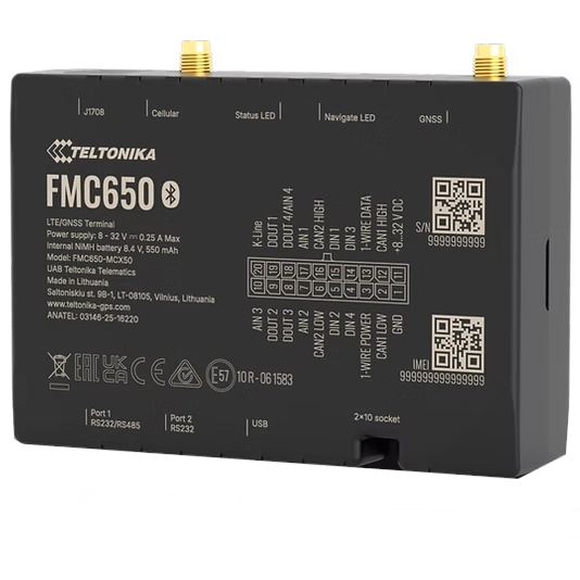 Професійний GPS-трекер Teltonika FMC650 CAN J1708 Професійний GPS-трекер Teltonika FMC650 CAN J1708
