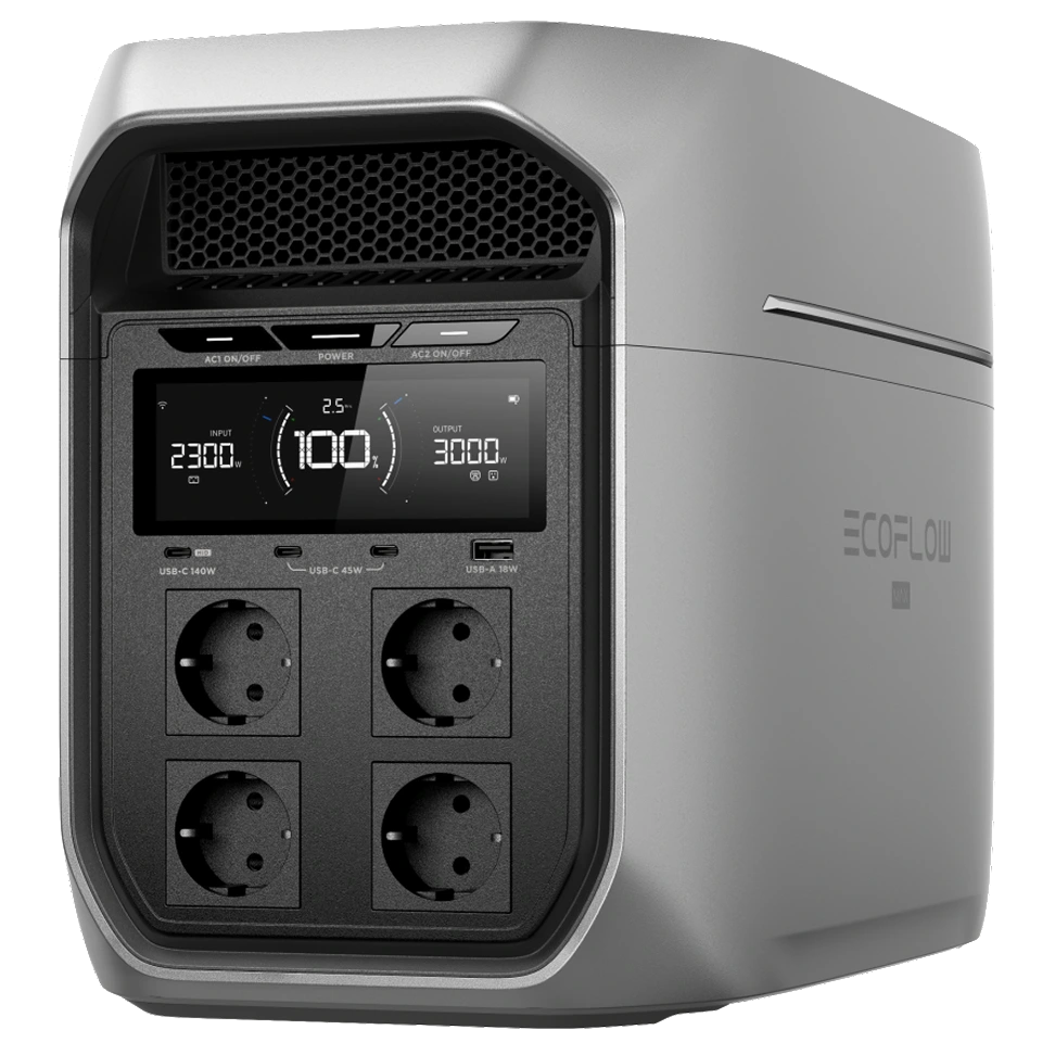 Портативная зарядная станция EcoFlow DELTA 3 Max Plus 2048 Вт·ч Портативная зарядная станция EcoFlow DELTA 3 Max Plus 2048 Вт·ч