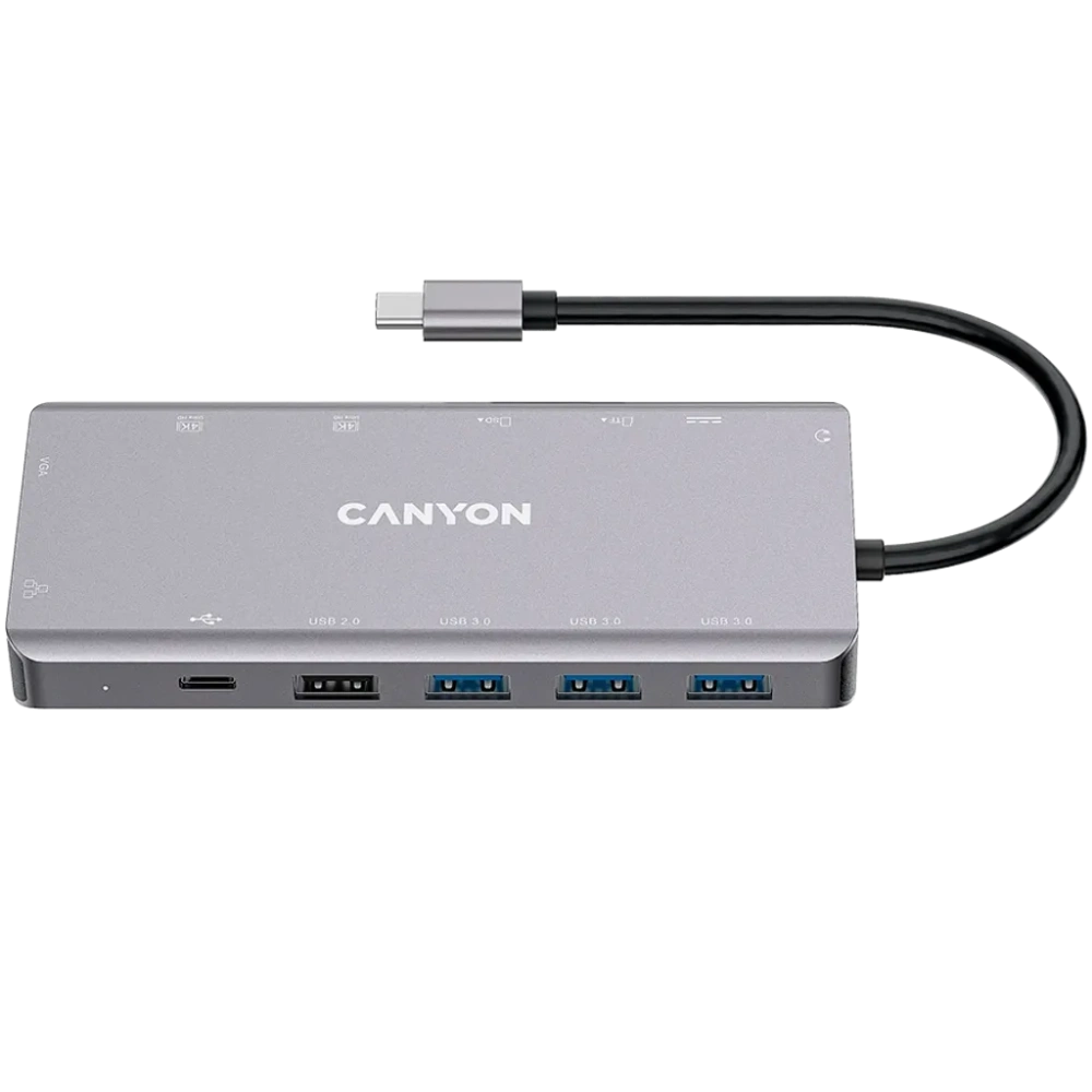 USB-хаб (комутатор) Canyon 13 Port USB-C Hub DS-12 (CNS-TDS12) USB-хаб (комутатор) Canyon 13 Port USB-C Hub DS-12 (CNS-TDS12)