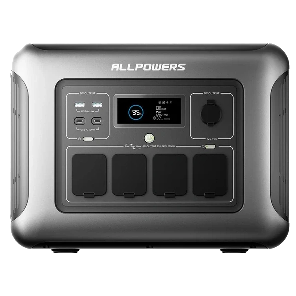 Портативна зарядна станція ALLPOWERS R1500 LITE 1056 Вт·ч, 1600 Вт Портативна зарядна станція ALLPOWERS R1500 LITE 1056 Вт·ч, 1600 Вт