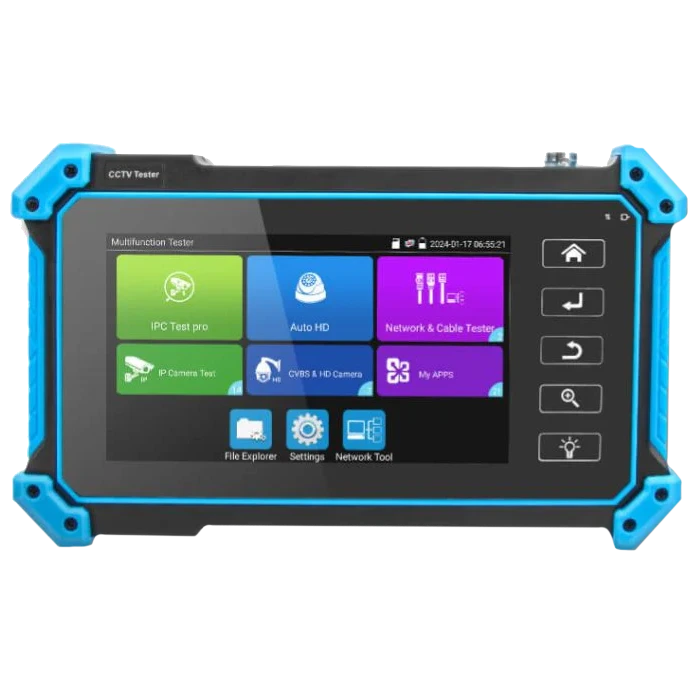 Тестер камер відеоспостереження NOYAFA NF-IPC715SDI IP, аналог, HD-Coax, HDMI, VGA, EX-SDI 8MP Тестер камер відеоспостереження NOYAFA NF-IPC715SDI IP, аналог, HD-Coax, HDMI, VGA, EX-SDI 8MP