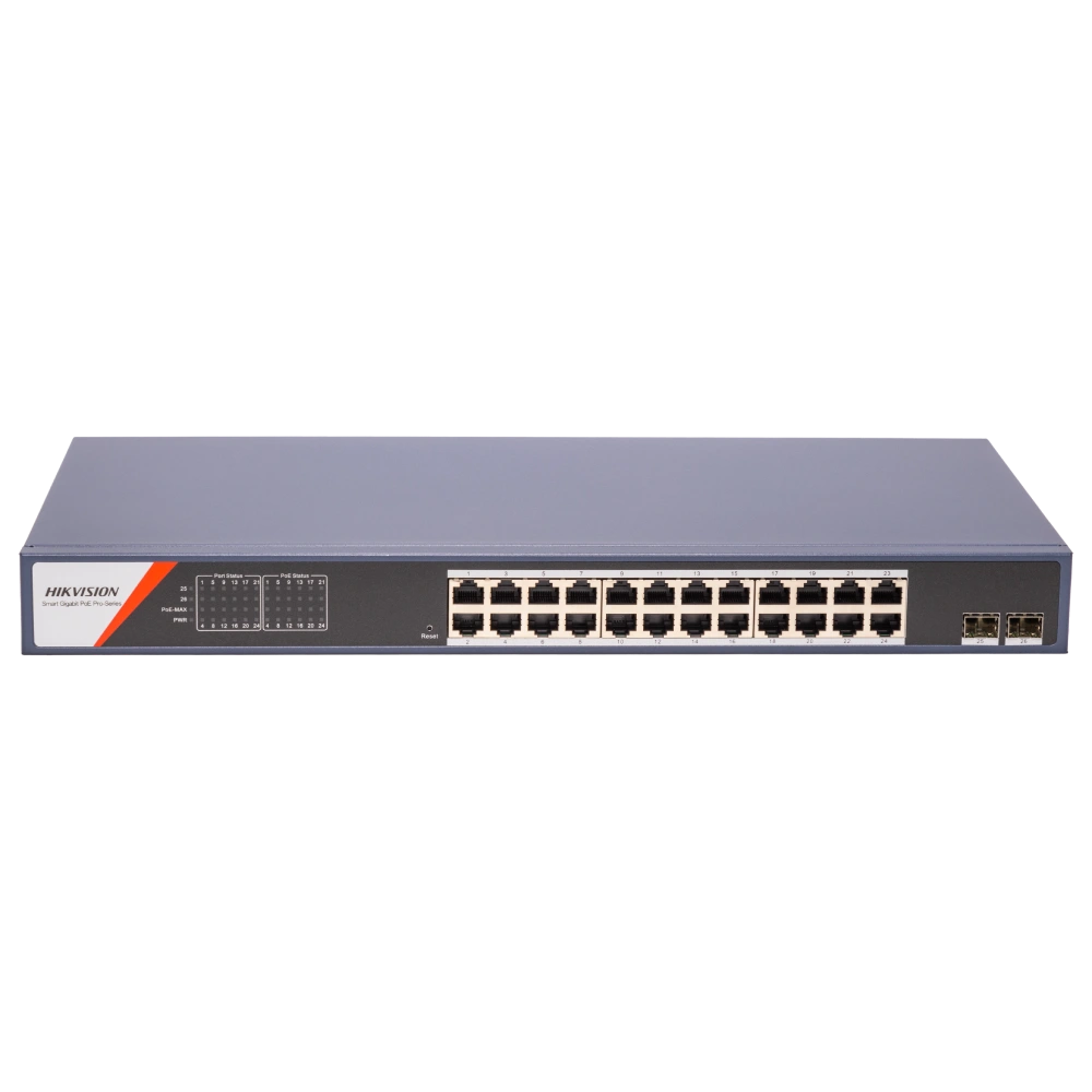 Комутатор 24 порти керований Hikvision DS-3E1526P-SI-24P2F Комутатор 24 порти керований Hikvision DS-3E1526P-SI-24P2F