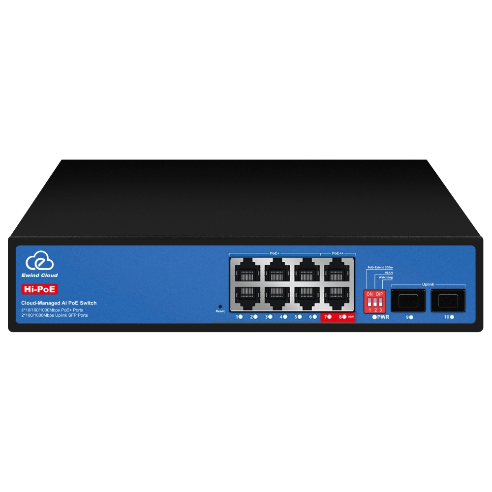 Комутатор 10 портів керований Ewind EW-ES3010FGSH-AP AI PoE
