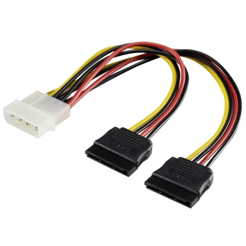 Переходник-делитель питания SATA (4P-2xSATA) 0.2м