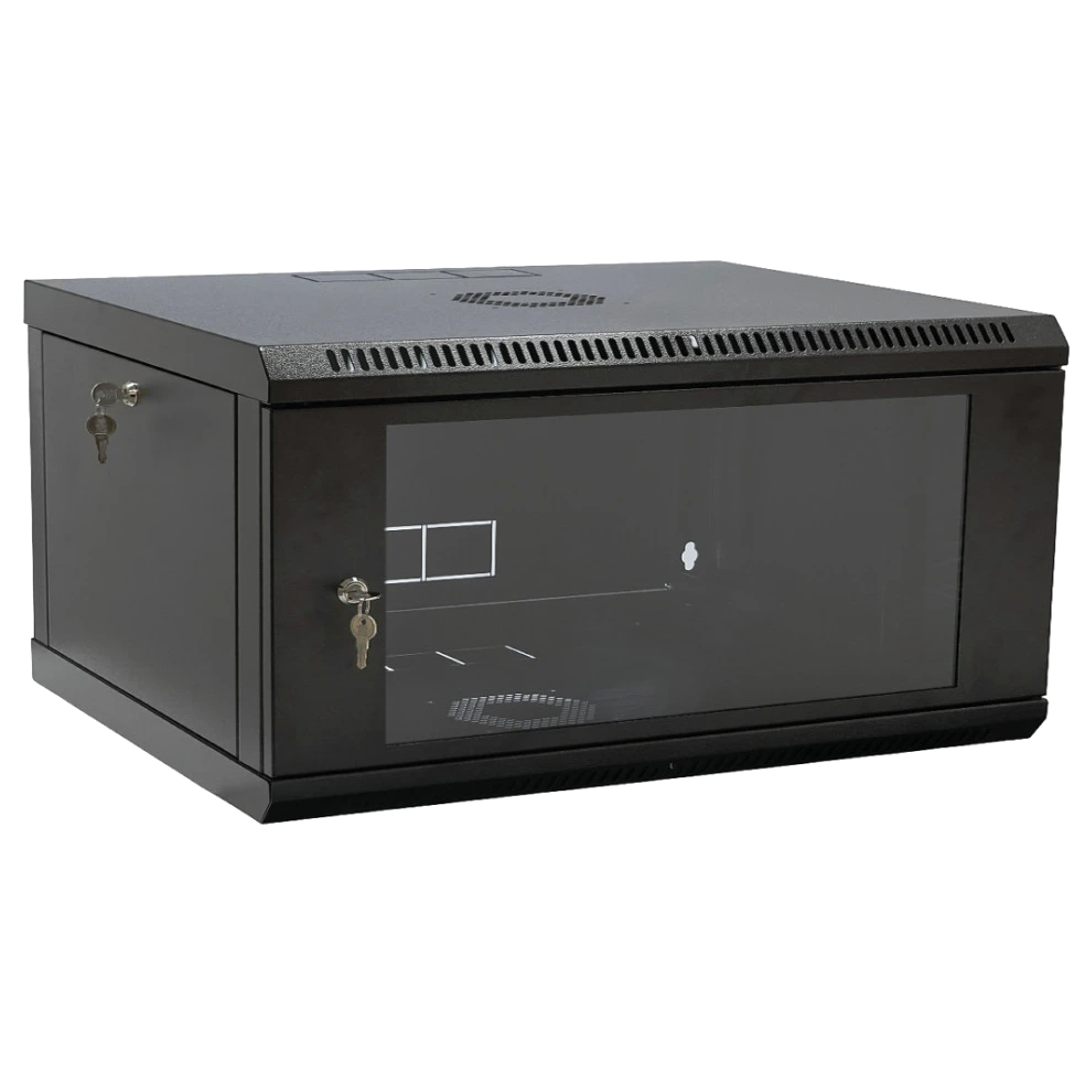 Шкаф 19 4U 600x400x284мм акриловое стекло, черный Шкаф 19 4U 600x400x284мм акриловое стекло, черный