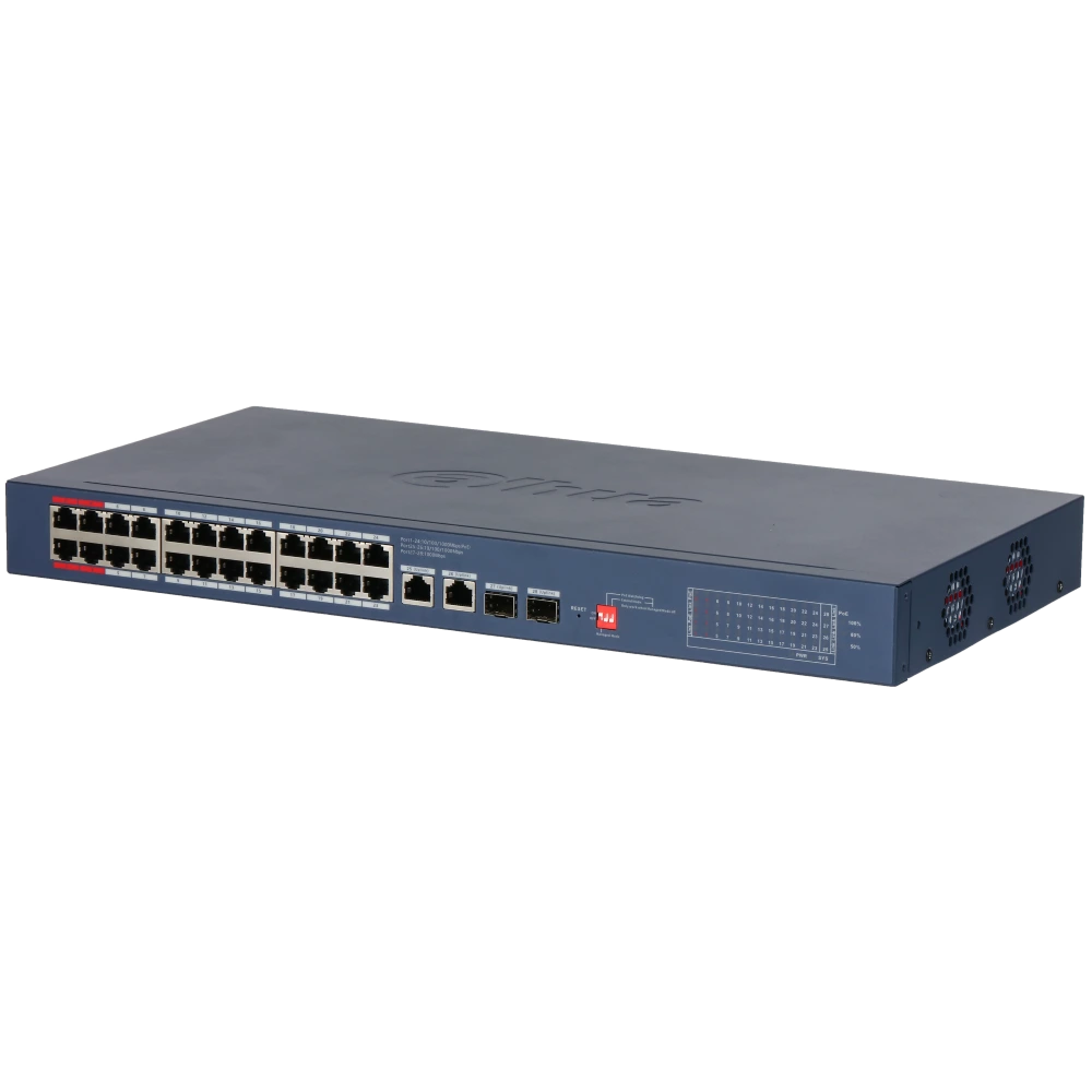 Комутатор 26 портів керований Dahua DH-CS4228-24GT-375 PoE Комутатор 26 портів керований Dahua DH-CS4228-24GT-375 PoE