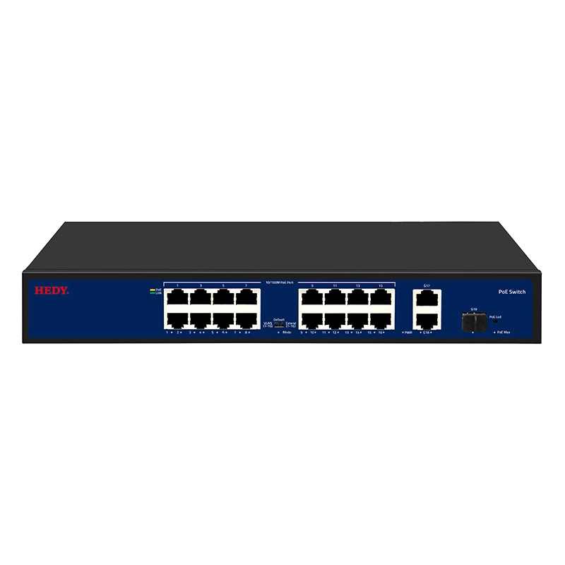 Комутатор 19 портів некерований Hedy HN16H2G1S-200-V1 16+2+1SFP Комутатор 19 портів некерований Hedy HN16H2G1S-200-V1 16+2+1SFP
