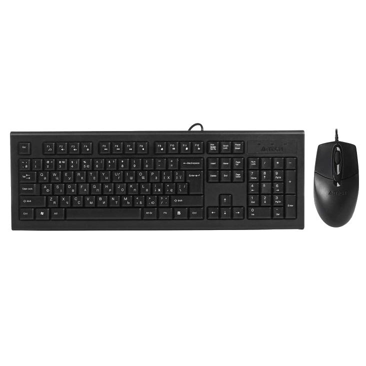 Комплект клавиатура+мышка A4Tech KR-8572S Black Комплект клавиатура+мышка A4Tech KR-8572S Black