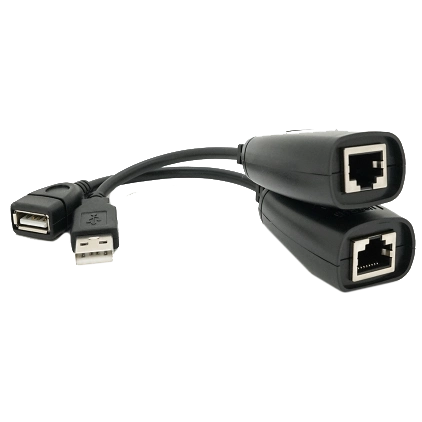 Удлинитель USB 2.0 сигнала по F/UTP RJ-45 to AM + RJ-45 50 м Удлинитель USB 2.0 сигнала по F/UTP RJ-45 to AM + RJ-45 50 м