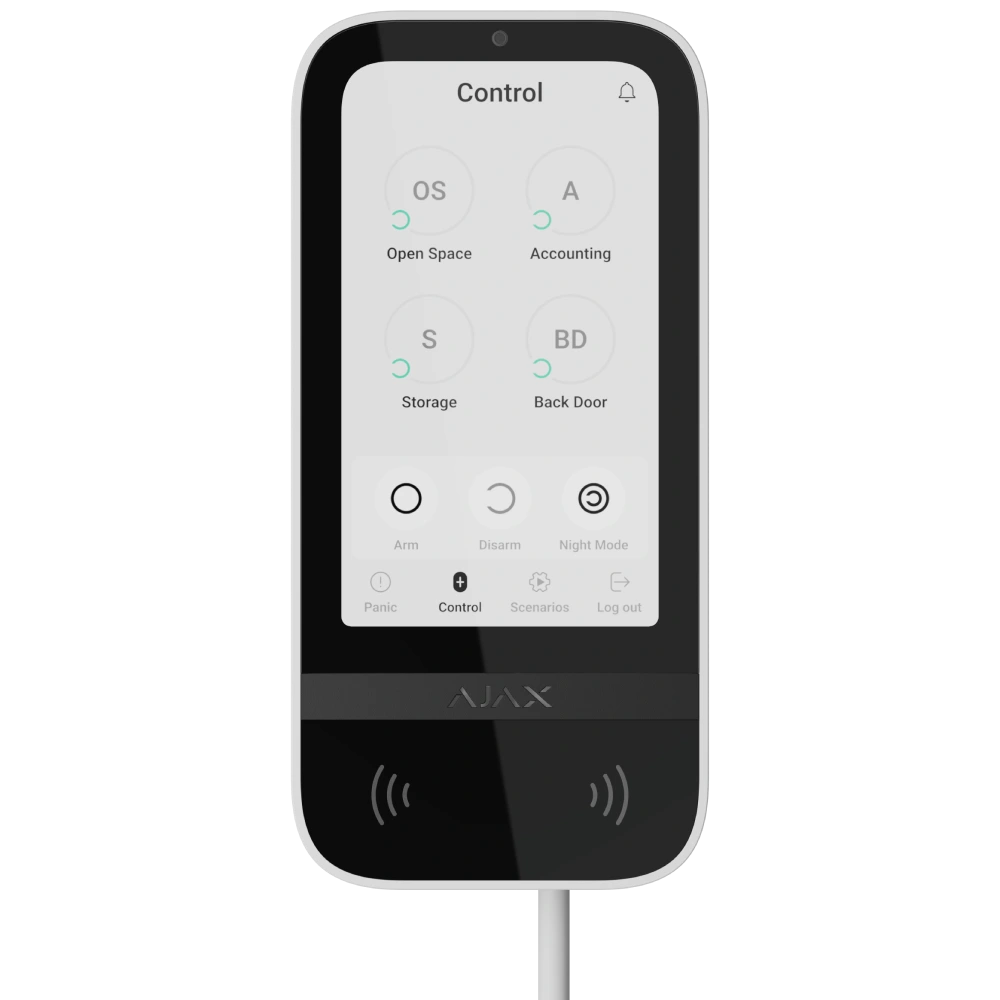 Superior KeyPad TouchScreen white Fibra Клавиатура проводная сенсорная Ajax