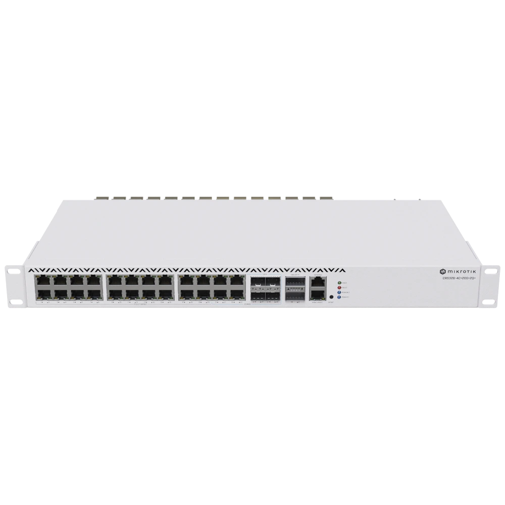 Комутатор 26 портів керований MikroTik CRS326-4C+20G+2Q+RM