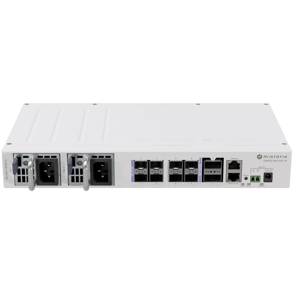 Комутатор 10 портів керований MikroTik CRS510-8XS-2XQ-IN