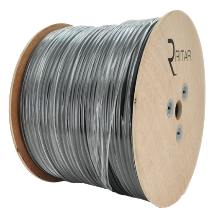 Кабель коаксіальний з живленням RITAR BM305-RG59 + 2x0.5mm + 1x1.2mm 305 м