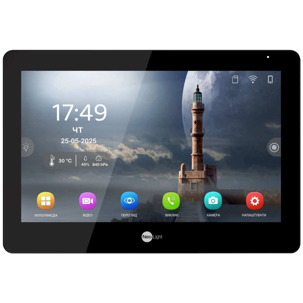 Відеодомофон NeoLight MEZZO Hybrid Black Відеодомофон NeoLight MEZZO Hybrid Black