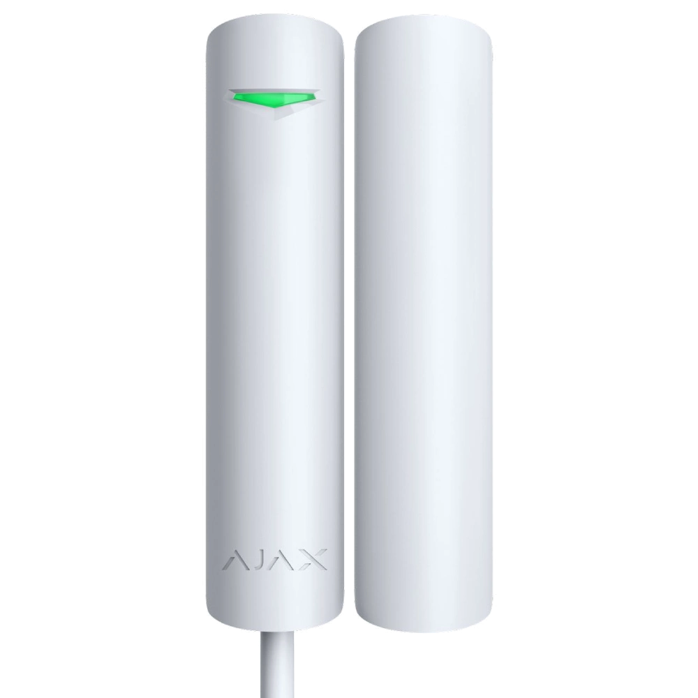 Дротовий магнітоконтактний сповіщувач Ajax DoorProtect Fibra white