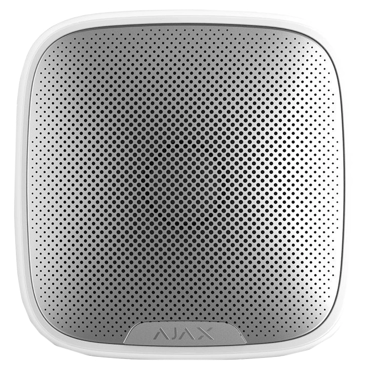 Дротова вулична сирена Ajax StreetSiren Fibra white Дротова вулична сирена Ajax StreetSiren Fibra white