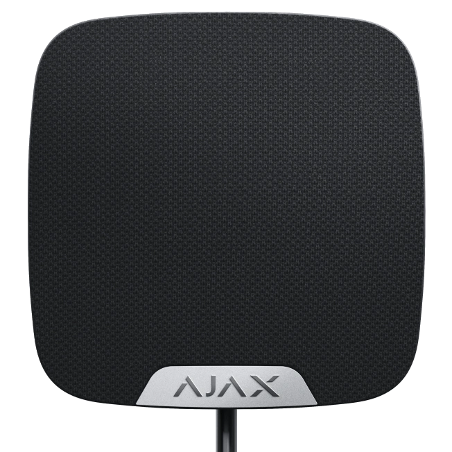Дротова сирена для приміщень Ajax HomeSiren Fibra black Дротова сирена для приміщень Ajax HomeSiren Fibra black