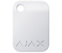 бесконтактный брелок управления Ajax Tag white (10pcs)