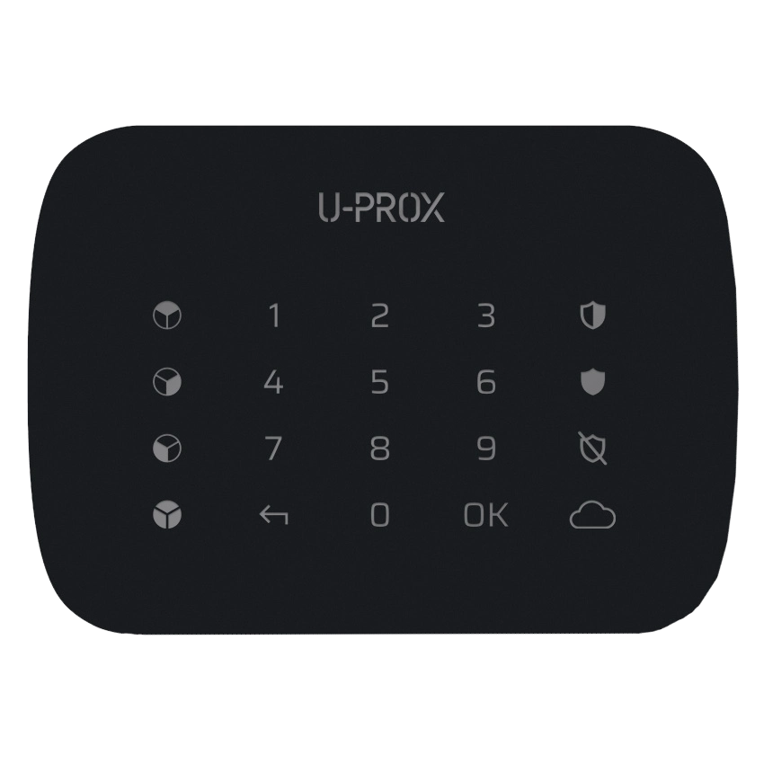 Бездротова сенсорна клавіатура для чотирьох груп U-Prox Keypad G4 Black Бездротова сенсорна клавіатура для чотирьох груп U-Prox Keypad G4 Black