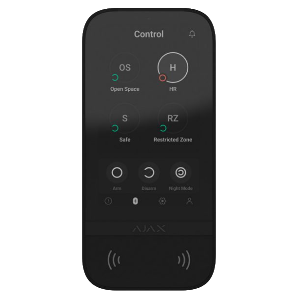 Клавиатура Ajax KeyPad TouchScreen (8EU) black