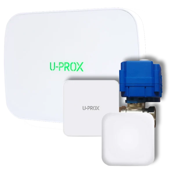 Бездротовий комплект запобігання затоплення U-Prox DN20 White Бездротовий комплект запобігання затоплення U-Prox DN20 White