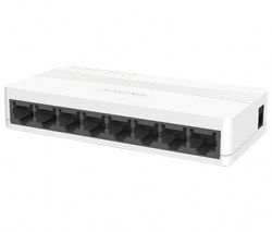 Комутатор 8 портів некерований Hikvision DS-3E0108D-E