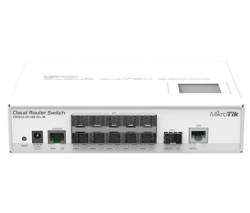 10-портовий керований Cloud комутатор MikroTik CRS212-1G-10S-1S+IN
