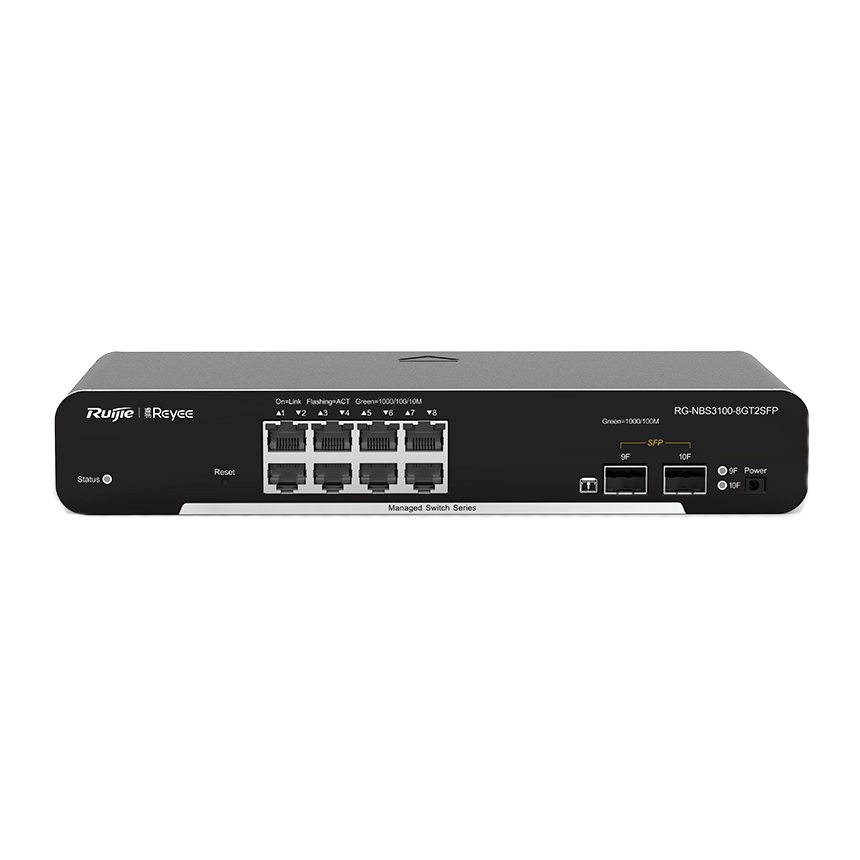 Комутатор 8 портів керований Ruijie RG-NBS3100-8GT2SFP L2 Комутатор 8 портів керований Ruijie RG-NBS3100-8GT2SFP L2