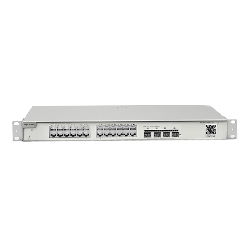 Комутатор 24 порти керований Ruijie RG-NBS3200-24GT4XS L2 10G Комутатор 24 порти керований Ruijie RG-NBS3200-24GT4XS L2 10G