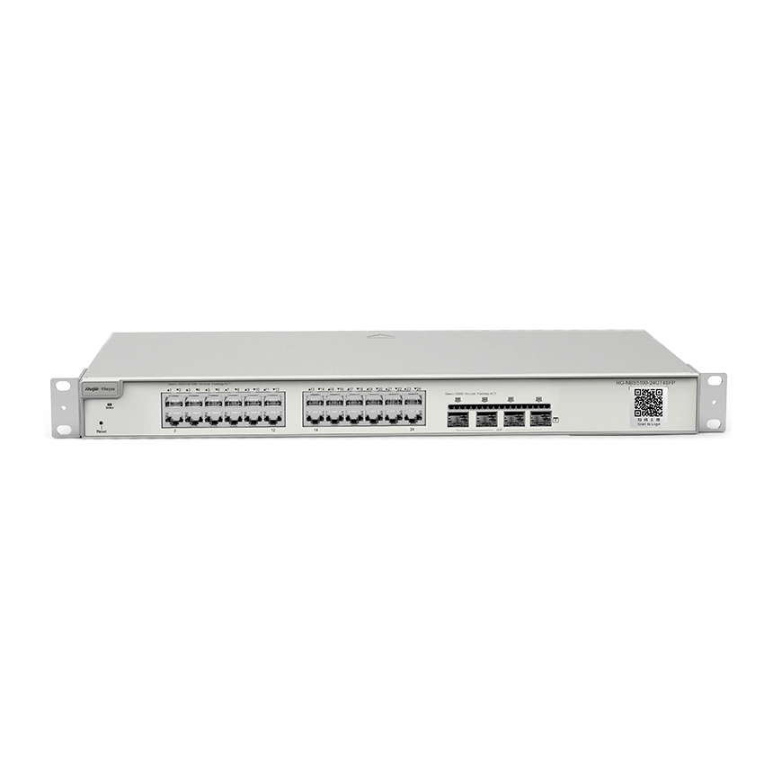 Комутатор 24 порти керований Ruijie Reyee RG-NBS5100-24GT4SFP L3 Комутатор 24 порти керований Ruijie Reyee RG-NBS5100-24GT4SFP L3