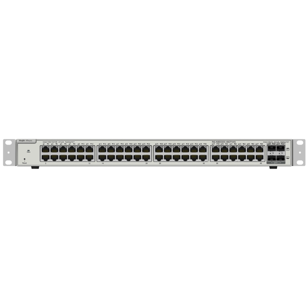 Комутатор 48 портів керований Ruijie Reyee RG-NBS5200-48GT4XS L3 Комутатор 48 портів керований Ruijie Reyee RG-NBS5200-48GT4XS L3