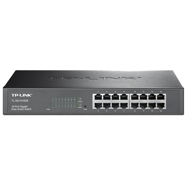 Комутатор 16 портів керований TP-LINK TL-SG1016DE 1000М Комутатор 16 портів керований TP-LINK TL-SG1016DE 1000М